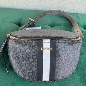 DKNY Black and Brown Belt